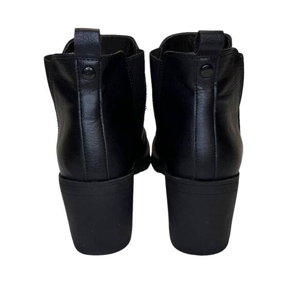 Xappeal Laura Women's Moto Chelsea Boot Size 8 Black Leather Pull On - Picture 9 of 13